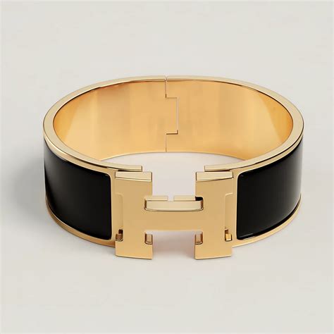 hermes clic bracelet black|Hermes clic clac price uk.